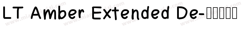 LT Amber Extended De字体转换